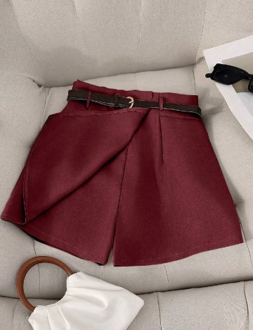 Fusta pantalon SHEIN CURVE, rosu