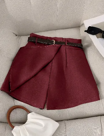 Fusta pantalon SHEIN CURVE, rosu
