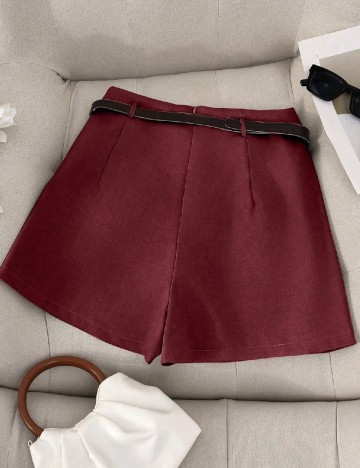 Fusta pantalon SHEIN CURVE, rosu