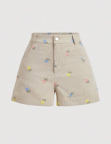 Pantaloni scurti SHEIN, crem