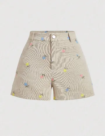 Pantaloni scurti SHEIN, crem