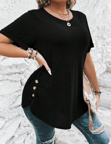Tricou SHEIN CURVE, negru