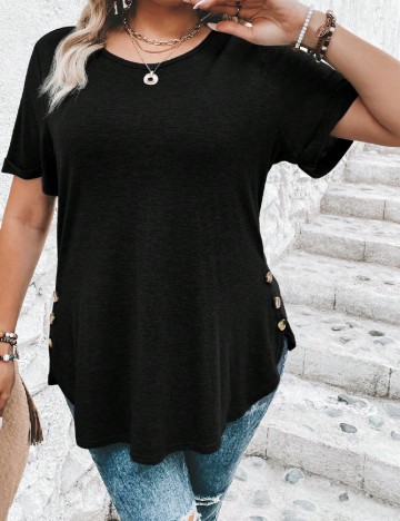 Tricou SHEIN CURVE, negru