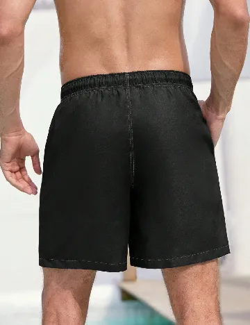 Short de baie SHEIN, negru