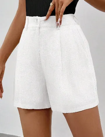 Pantaloni scurti SHEIN, alb
