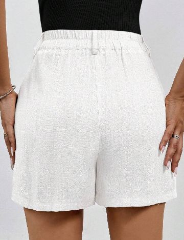 Pantaloni scurti SHEIN, alb