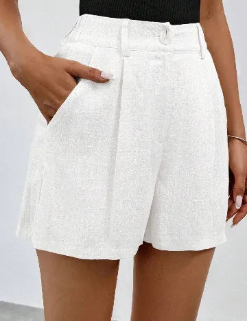 Pantaloni scurti SHEIN, alb