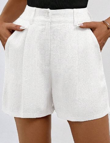 Pantaloni scurti SHEIN, alb