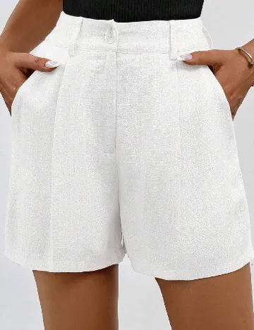 Pantaloni scurti SHEIN, alb