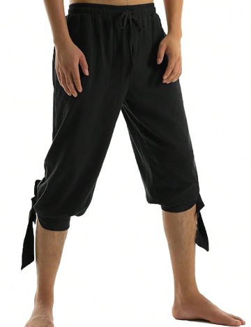 Pantaloni trei sferturi SHEIN, negru