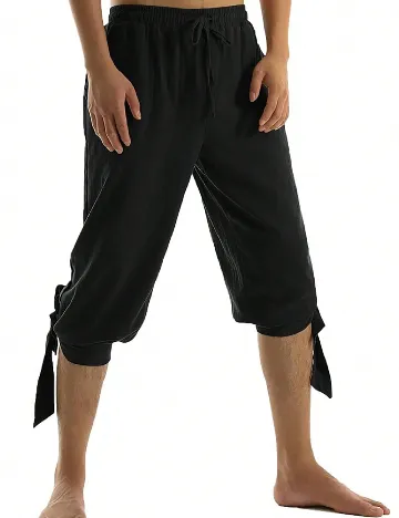 Pantaloni trei sferturi SHEIN, negru