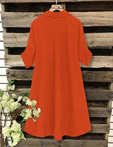 Rochie scurta SHEIN CURVE, portocaliu