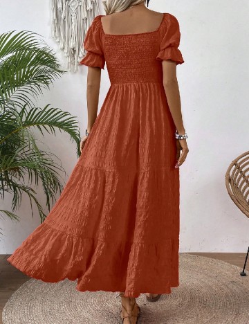 Rochie lunga SHEIN, caramiziu
