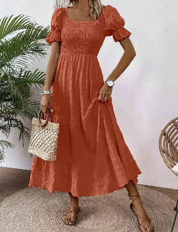 Rochie lunga SHEIN, caramiziu