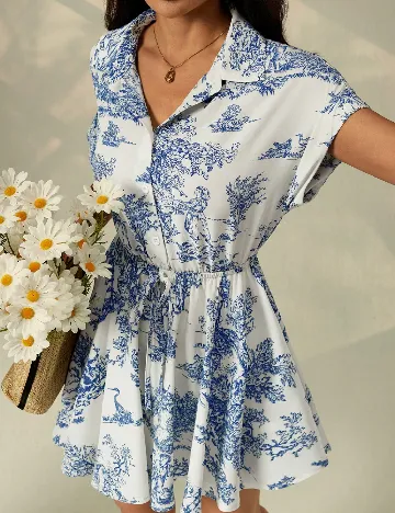 Rochie scurta SHEIN, ecru