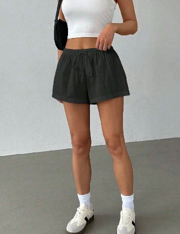 Pantaloni scurti SHEIN, negru