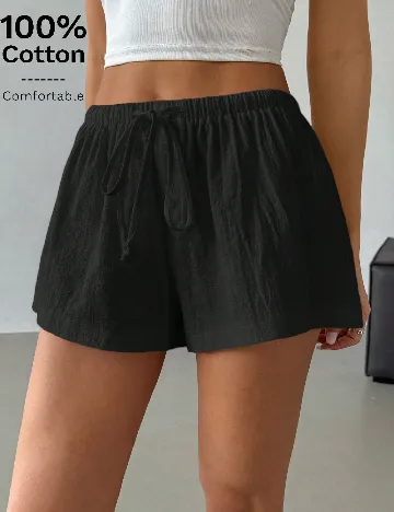 Pantaloni scurti SHEIN, negru