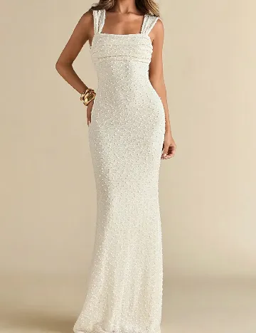 Rochie lunga SHEIN, crem