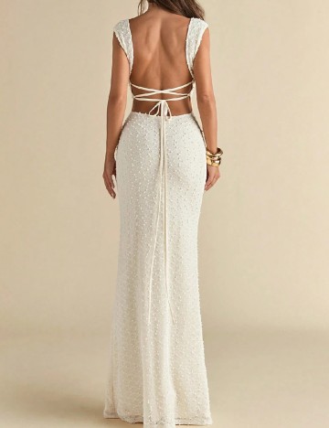 Rochie lunga SHEIN, crem