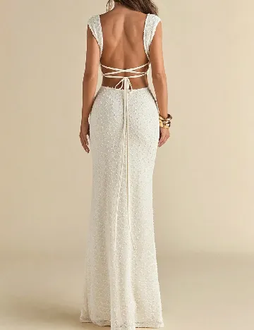 Rochie lunga SHEIN, crem