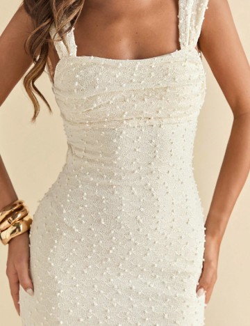 Rochie lunga SHEIN, crem