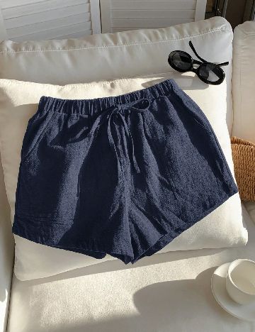 Pantaloni scurti SHEIN, bleumarin