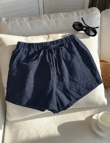 Pantaloni scurti SHEIN, bleumarin