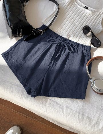 Pantaloni scurti SHEIN, bleumarin