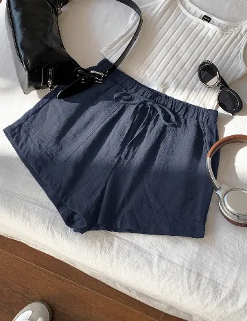 Pantaloni scurti SHEIN, bleumarin
