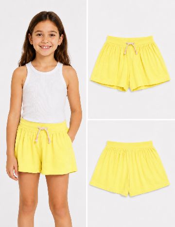 Pantaloni scurti Zara, galben