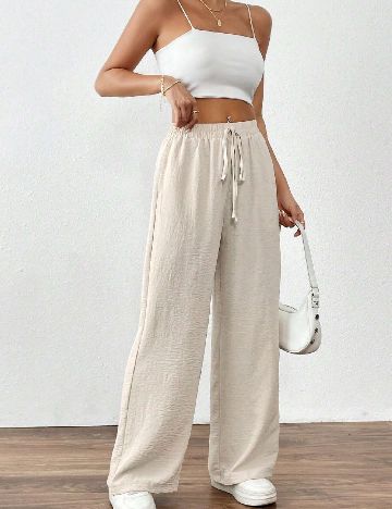 Pantaloni SHEIN, crem