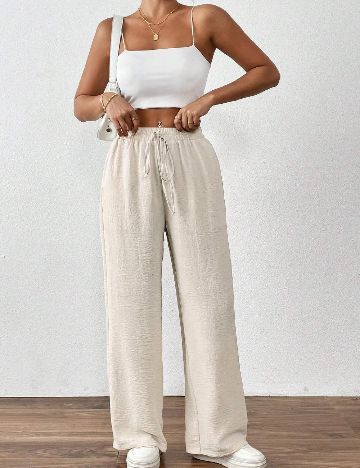 Pantaloni SHEIN, crem