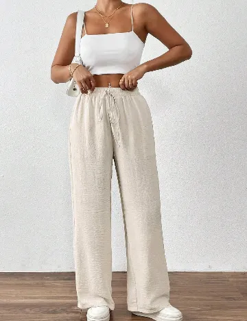 Pantaloni SHEIN, crem