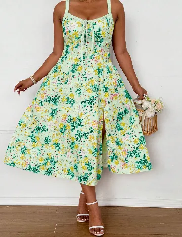 Rochie medie SHEIN CURVE, verde