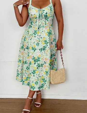 Rochie medie SHEIN CURVE, verde