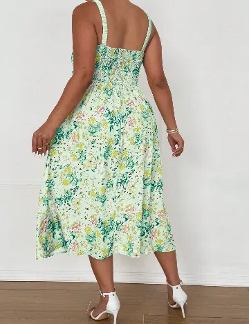 Rochie medie SHEIN CURVE, verde