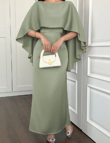 Rochie lunga SHEIN, verde