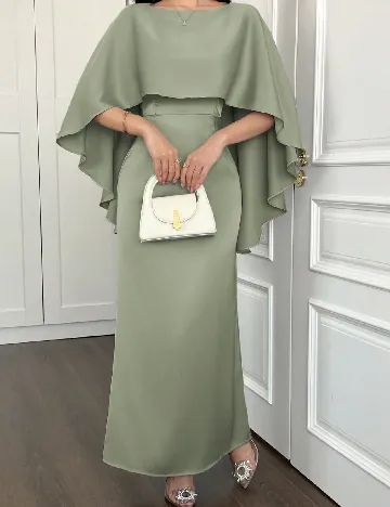 Rochie lunga SHEIN, verde