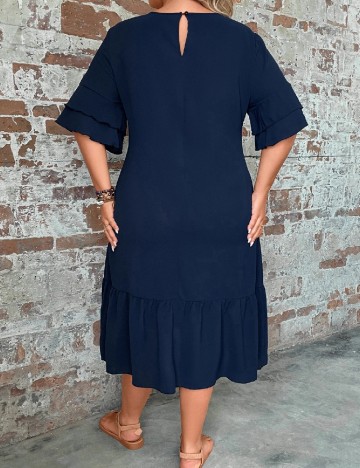 Rochie medie SHEIN CURVE, bleumarin