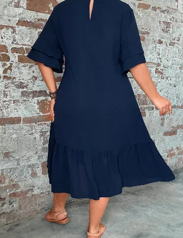 Rochie medie SHEIN CURVE, bleumarin