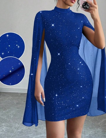 Rochie scurta SHEIN, albastru