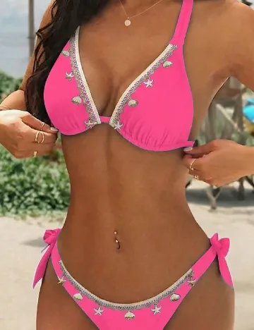 Costum de baie SHEIN, roz