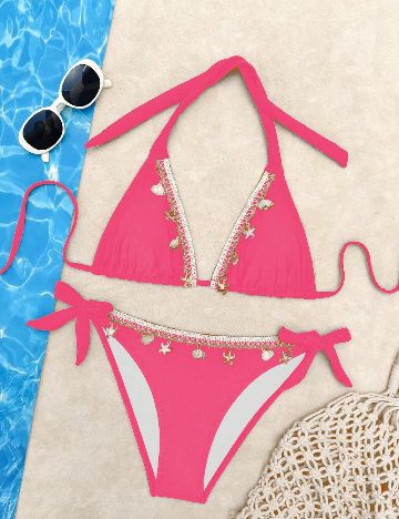 Costum de baie SHEIN, roz