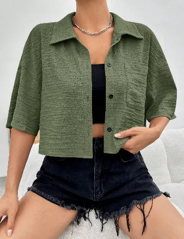 Camasa SHEIN, verde