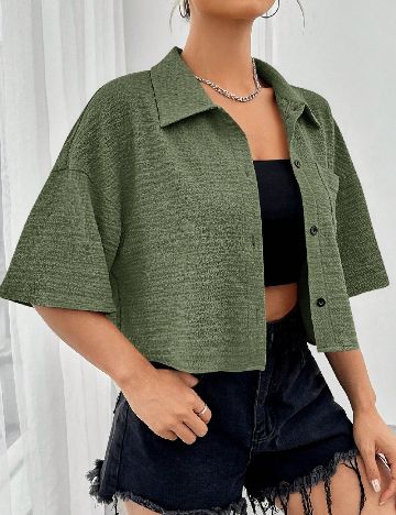 Camasa SHEIN, verde