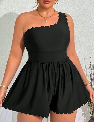 Costum de baie SHEIN CURVE, negru