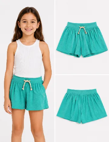 Pantaloni scurti Zara, turcoaz