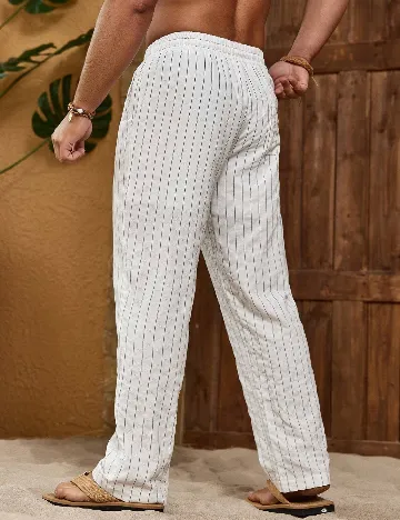 Pantaloni SHEIN, alb