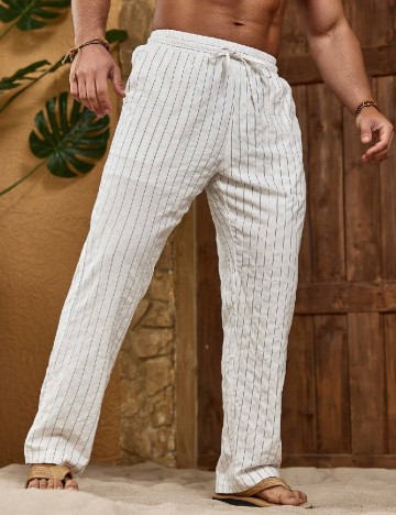 Pantaloni SHEIN, alb