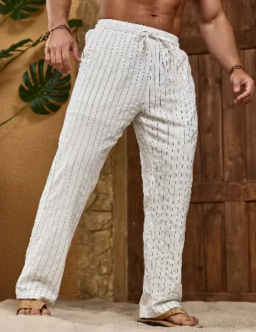 Pantaloni SHEIN, alb